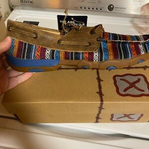 Twisted X Multicolor Boat Shoes